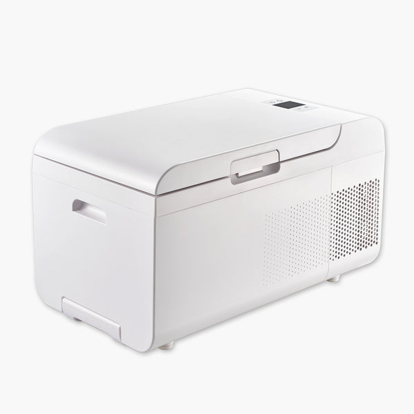 Rolling Fridge-Freezer Portable Casters Retractable Handle 0.7cf 12/110V