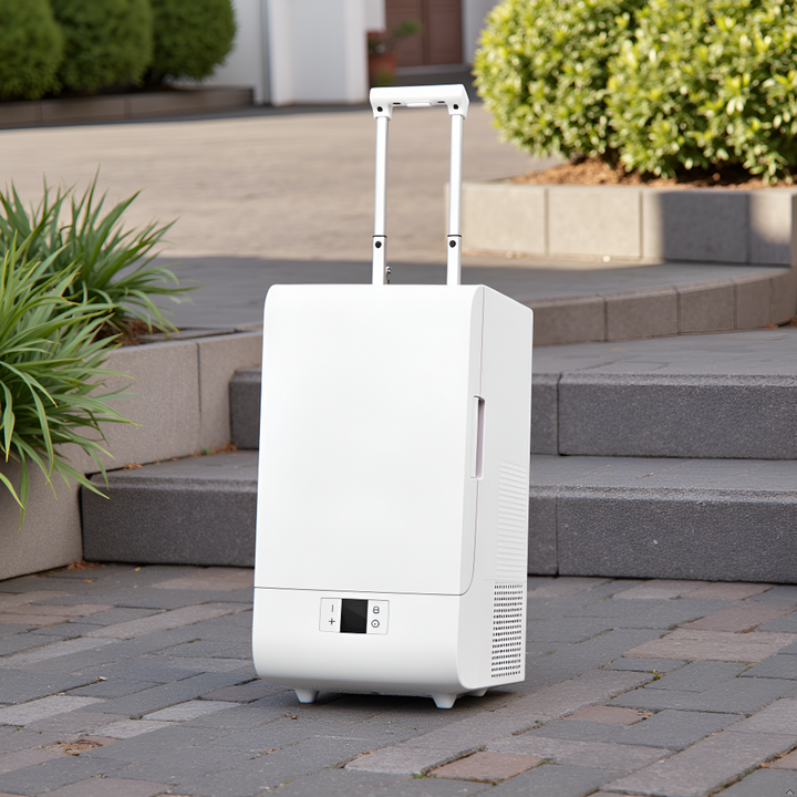 Rolling Rack Freezer Rolling Fridge-Freezer Portable Casters Retractable Handle 0.7cf 12/11 ...