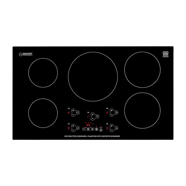 Table de cuisson à induction intégrée de 36 pouces à 5 brûleurs 